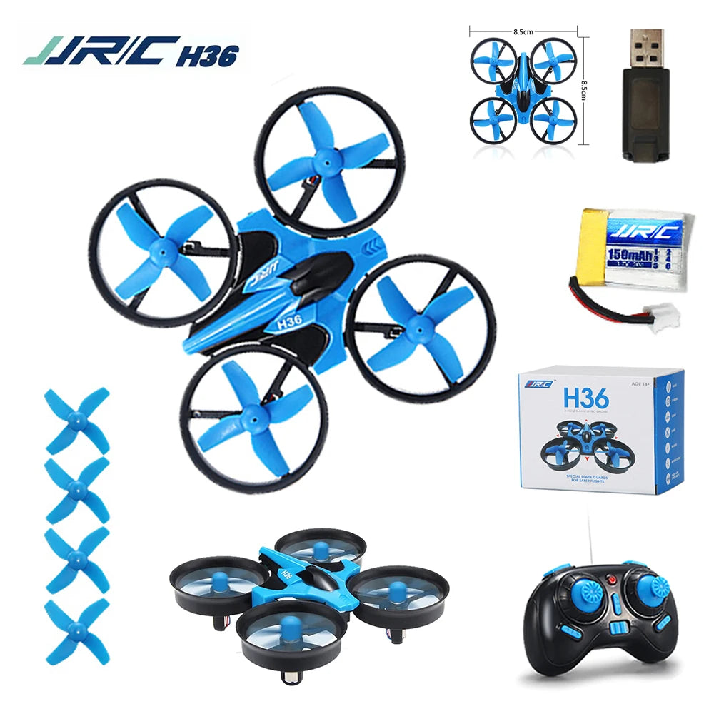 2024 New JJRC H36 Mini Rc Drone 4ch 6-Axis Headless Mode Helicopter 360° Flip Remote Control Quadcopter Toy Mini Drone For Kids