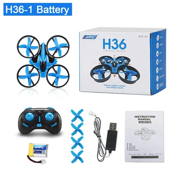 2024 New JJRC H36 Mini Rc Drone 4ch 6-Axis Headless Mode Helicopter 360° Flip Remote Control Quadcopter Toy Mini Drone For Kids