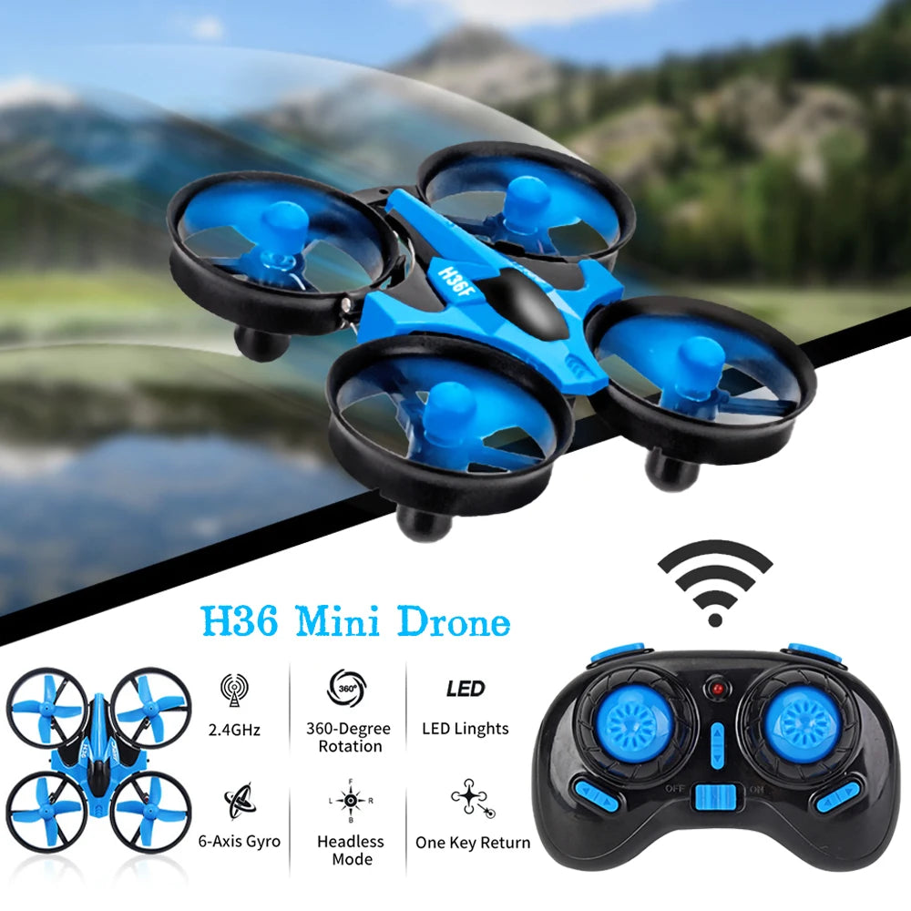 2024 New JJRC H36 Mini Rc Drone 4ch 6-Axis Headless Mode Helicopter 360° Flip Remote Control Quadcopter Toy Mini Drone For Kids